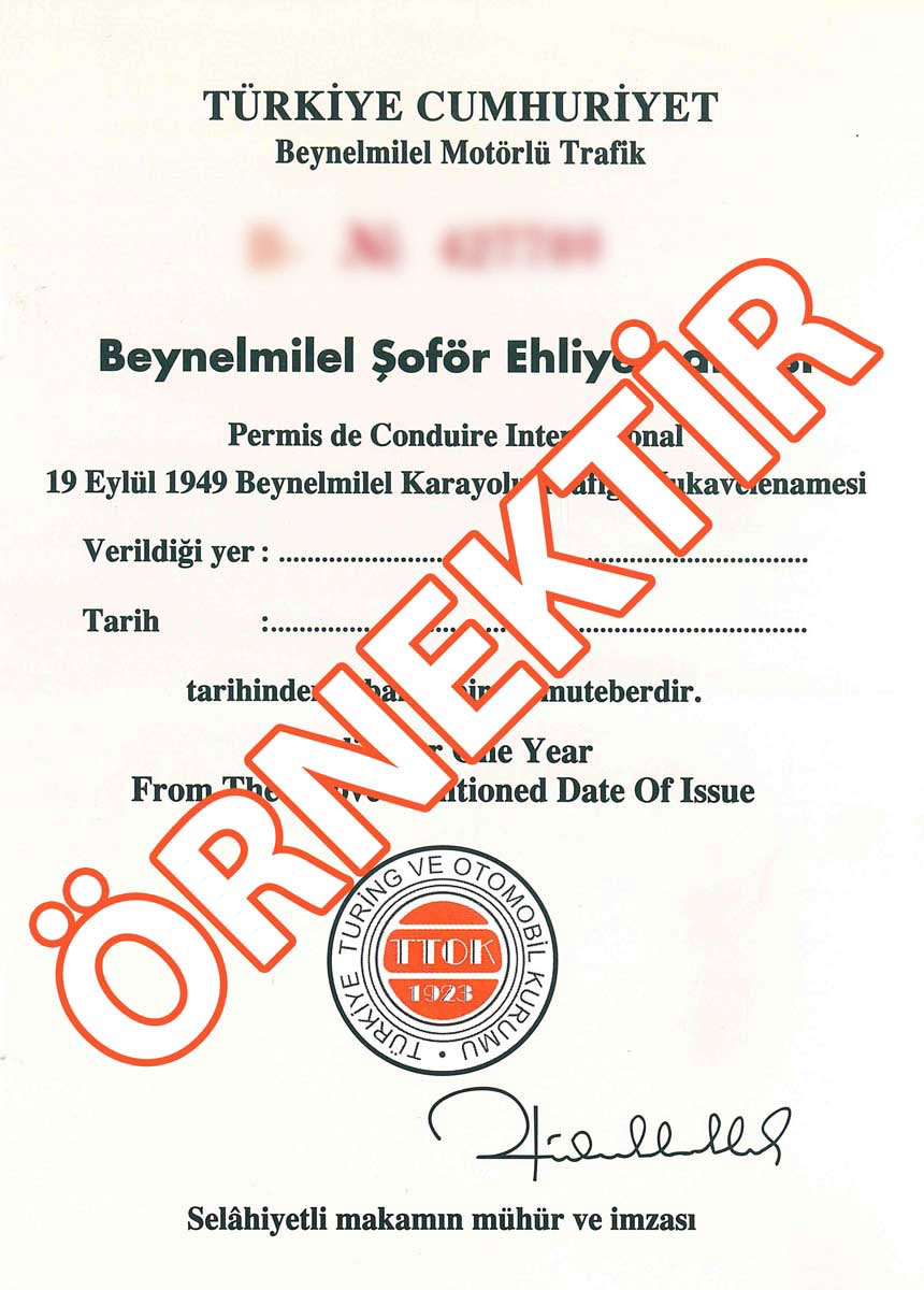 Uluslararası Sürücü Belgesi